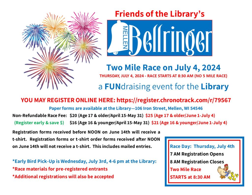Bellringer Run 4th of July Registration is on! mellenwi